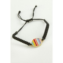 SiHako Yuvarlak Makrome Ip Bileklik