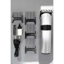 Epilons 4 Taraklı Profesyonel Şarjlı Saç ve Sakal Kesme Tıraş Makinesi Seti