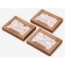 Bubbles %100 Organik Pamuk Karışık Desen 7' Li Bebek Ağız Mendili