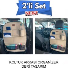 Startcar Ford Foucs 2,5 Deri Koltuk Arkası Düzenleyici Koruyucu Bej 2 Adet Scr