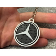 Sora Design Mercedes Uyumlu Yıldız Logolu Dekoratif Anahtarlık Çanta Aksesuarı