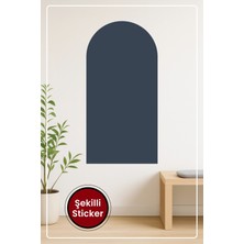 KOSS Dijital Oval Şekilli Bohem Tarzı Mavi Dekoratif Duvar Sticker Ev Ofis Salon Hol Için Modern Süs