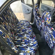 Oto Aksesuarcım Likralı Kumaş Servis Kılıfı Ön Arka Kamuflaj