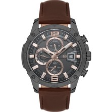 Sergio Tacchini ST.1.10453-5 Deri Kordon Fonksiyonlar Aktif Kahverengi Erkek Kol Saati