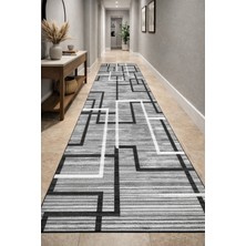 Emiroğlu Çizgisel Desen Özel Süngerli Yüzey Kaymaz Taban Yolluk / Halı