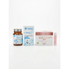 Wellvalens Collagen Shot + Gluta-C Set | 5500 Mg Kolajen, Glutatyon & Vitamin C ile Cilt Işıltısı, Antioksidan ve Beauty Desteği