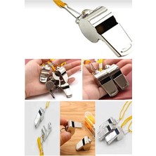 SiHako Metal Düdük - Hakem Düdüğü - Deprem Düdüğü - Kamp Düdüğü 5 Adet