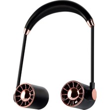 Magicool Boyunluk Fan Hava Soğutucu Vantilatör Boyuna Asmalı Şarjlı 3 Kademeli Mini Klima Siyah