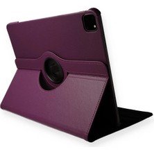  iPad Pro 11 (2020) Kılıf 360 Tablet Deri Kılıf - Mürdüm