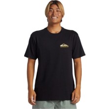 Quiksilver Step Up Mor AQYZT09563-10010 Siyah Tişört
