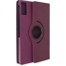   Pad 6 Kılıf 360 Tablet Deri Kılıf - Mürdüm