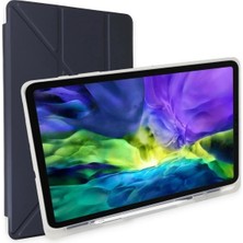  iPad 9.7 (2018) Kılıf Kalemlikli Mars Tablet Kılıfı - Lacivert