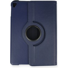  iPad 4 9.7 Kılıf 360 Tablet Deri Kılıf - Lacivert