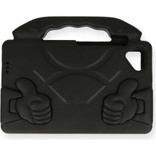  iPad 5 Air 9.7 Kılıf Like Stantlı Tablet Silikon - Siyah