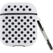  Airpods 3 (3.nesil) Spor Delikli Kılıf - Gri-Siyah