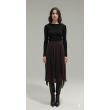 Salome Butik Batik Desenli I Beli Lastikli Şifon Etek