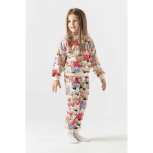 Buufuu Çok Kedicik Baskılı Çocuk Alt Üst Takım