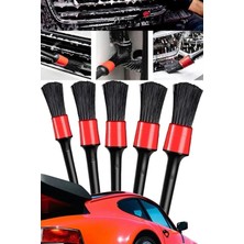 Gampus Araba Oto Araç Detaylı Temizlik Fırça Seti 5'li Oto Araba Yıkama Klima Temizleme Fırça Takımı