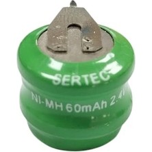 Magicool Sertec - 2.4V 2S1P 60 Mah 2 Pin  Nı-Mh Buton Pil