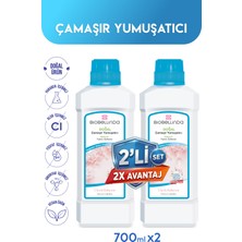 BioBellinda Doğal Ultra Yoğun Çamaşır Yumuşatıcı Tüm Çamaşırlarınızda Etkili 750 ml (2'li Set)
