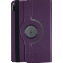  Huawei Honor Pad X8A Kılıf 360 Tablet Deri Kılıf - Mürdüm