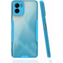  Vivo Y15S Kılıf Platin Silikon - Mavi