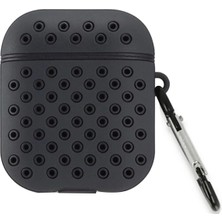  Airpods 2 (2.nesil) Spor Delikli Kılıf - Siyah-Siyah