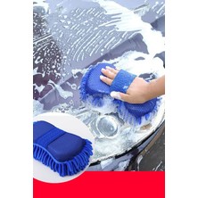 Gampus 2 Adet Araba Yıkama Eldiveni Mikrofiber Yıkama Süngeri Çiziksiz, Ultra Emici Mikrofiber Oto Bez