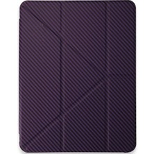  iPad Pro 11 (2024) Kılıf Color Karbon Tablet Kılıfı - Derin Mor