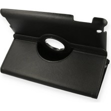 iPad 4 9.7 Kılıf 360 Tablet Deri Kılıf - Siyah