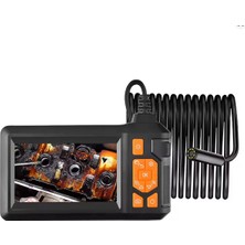 Magicool Ekranlı 3 Kameralı 10 mt Hafıza Kart Destekli Sert Kablo Yılan Endoskop Kamera 8 mm 4.3 Inc