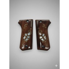 Yücel Av Bayii Kapalı Fransız Onlusu Unique Ahşap El Telkari Sedef Kakma Kabza