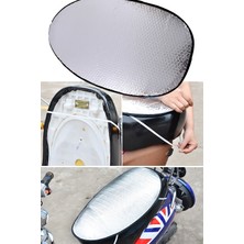 Gampus Uv Engelleyici Aliminyum Sele Kaplama Güneşlik Su Geçirmez Motosiklet Sele Güneşliği