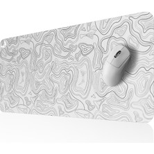 GoLite Classic - 70x30 Top-Beyaz Gaming Oyuncu Mouse Pad Kaymaz Taban Büyük Klavye Fare Altlığı Mousepad