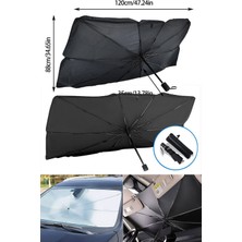 Gampus Otamatik Araç Şemsiyesi Bütün Araçlara Uyumlu Yaz Mevsimi Araba Şemsiye Torpido Güneş Koruma Şemsiye