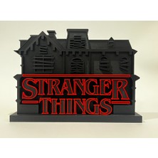 Antilop 3D Baskı Korku Temalı Dekoratif Tabela | Retro Neon Stil Masa & Raf Dekoru