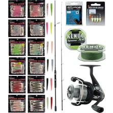 Yek Outdoor Yekoutdoor Silikonlu Lrf Seti Okuma Wave Up Spin 213CM 1-10GR 2 Parça Olta Kamışı&okuma Revenger Rv-25 Fd Olta Makinesi