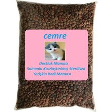 Cemre Dostluk Maması Somonlu Kısırlaştırılmış Sterilised Yetişkin Kedi Maması 1 kg