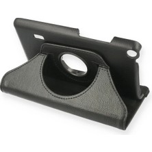  Huawei Mediapad T3 7 Kılıf 360 Tablet Deri Kılıf - Siyah