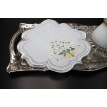 Nakışkonsept Papatya Desenli Puanlı Kokteyl Peçete 6lı