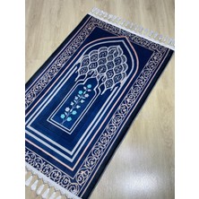 Dokuma Taban Örgü Püsküleri ve Ipek Kadar Yumuşak Yüzeyiyle Bambu Seccade Namazlık 80X125 cm Ramazan Umre Hac Hediyesi