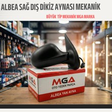 Mga Mekanik Dış Dikiz Aynası Sağ Taraf Siyah | Fiat Albea | Manuel Ayarlı