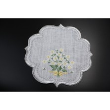 Nakışkonsept Papatya Desenli Puanlı Kokteyl Peçete 1ADET