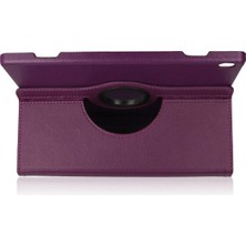  Lenovo M10 X505F Kılıf 360 Tablet Deri Kılıf - Mürdüm