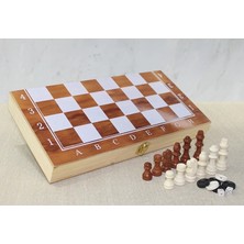 Magicool Ahşap Kutulu Satranç ve Tavla Seti ALK4023