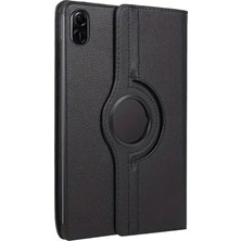  Huawei Honor Pad X8A Kılıf 360 Tablet Deri Kılıf - Siyah