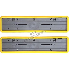 LTG Nova Çerçeveli Plakalık Plaka Altlığı Sarı 2'li