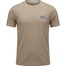 Orendahıll ORENDAHILL Erkek Spor Tişört Hızlı Kuruyan Esnek Regular Fit Trim Detaylı Activewear