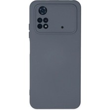   Poco M4 Pro 4g Kılıf Nano Içi Kadife Silikon - Gri