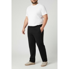 Balkonda Erkek Eşofman Altı 3 Iplik Battal Boy Büyük Beden Esnek Boru Paça